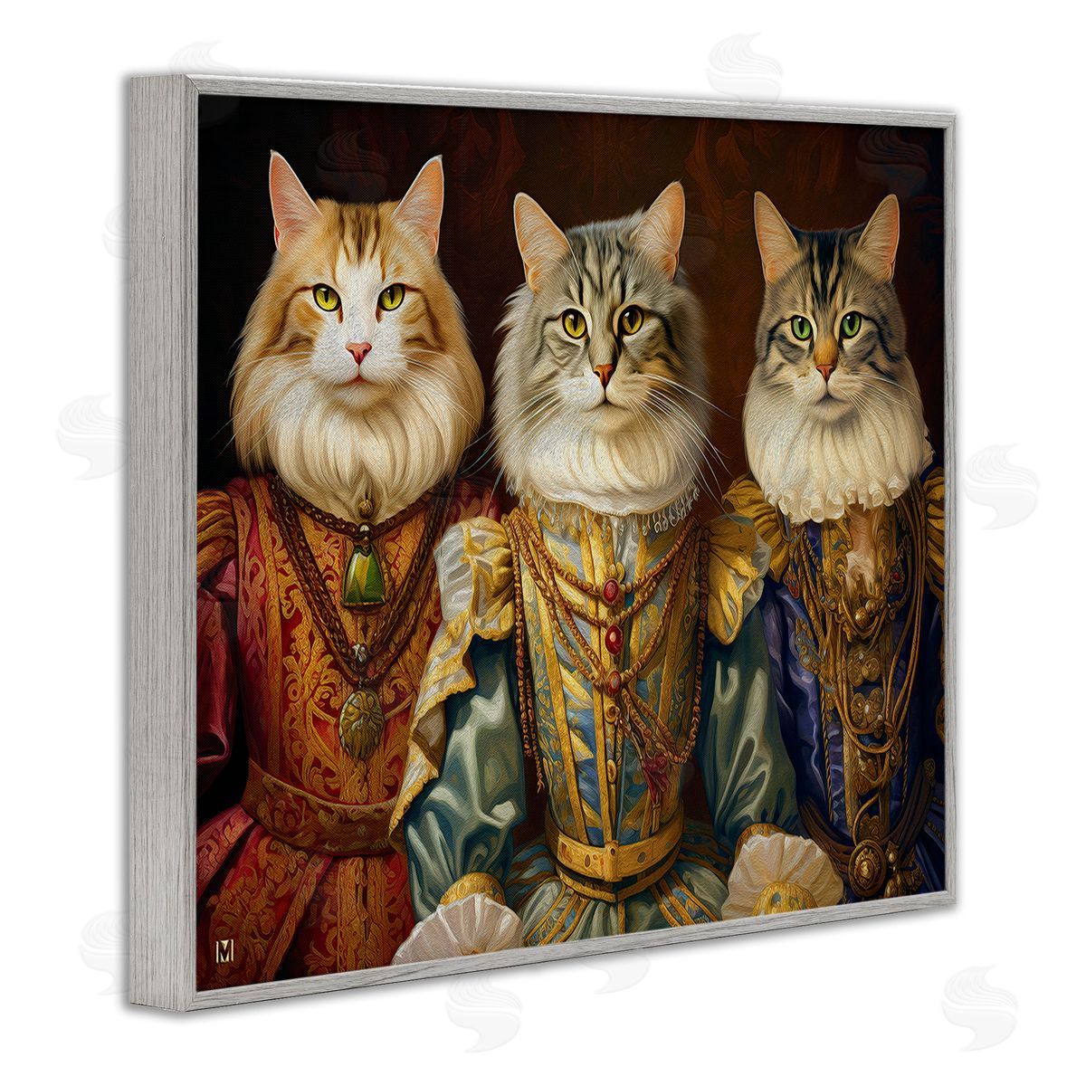 Michael David Ward Regal Cat Trio