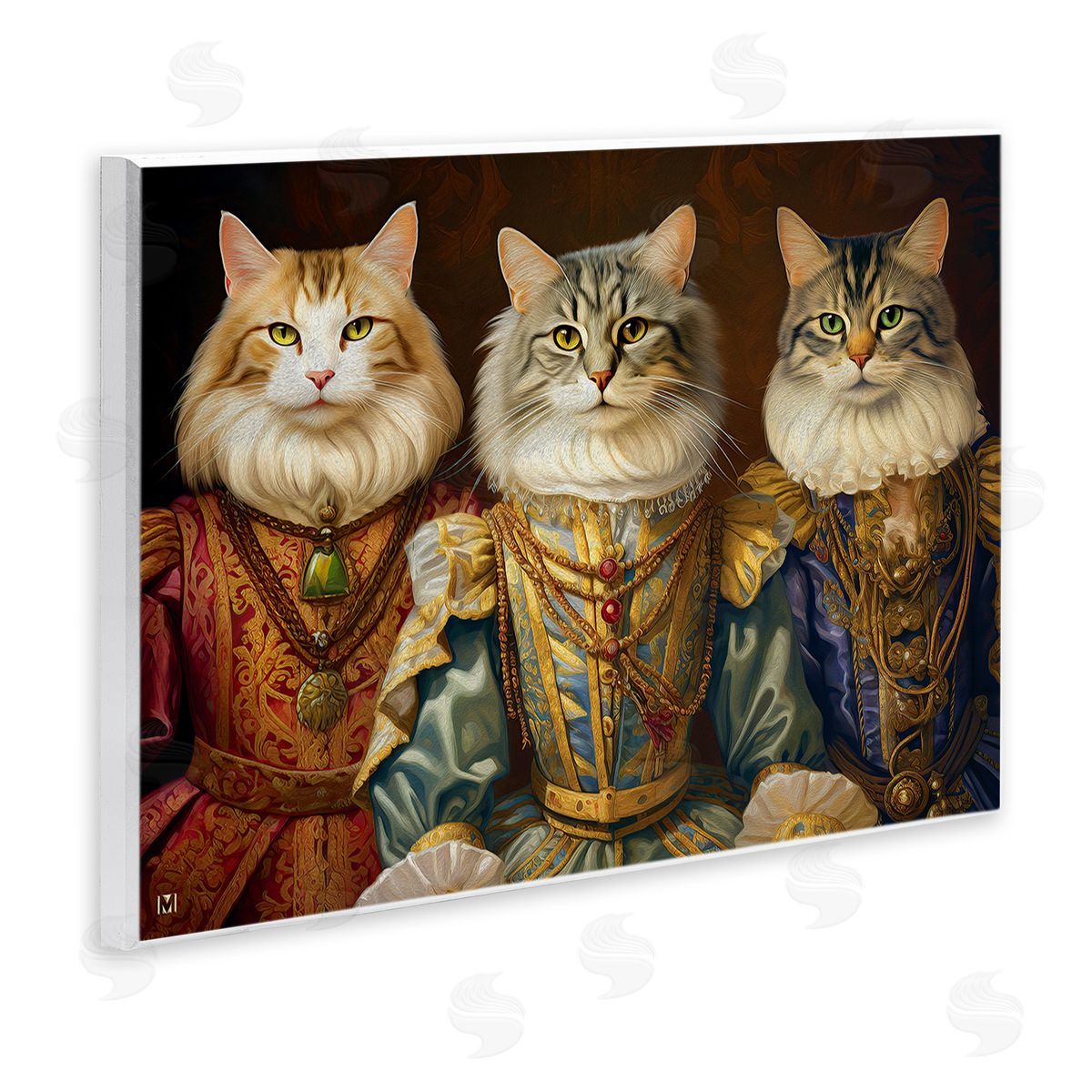 Michael David Ward Regal Cat Trio