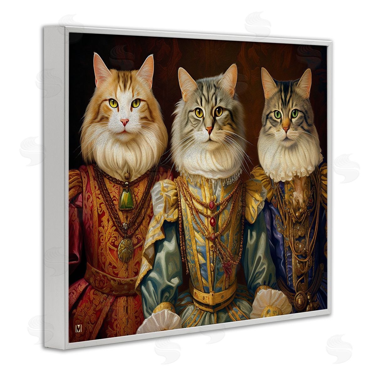 Michael David Ward Regal Cat Trio