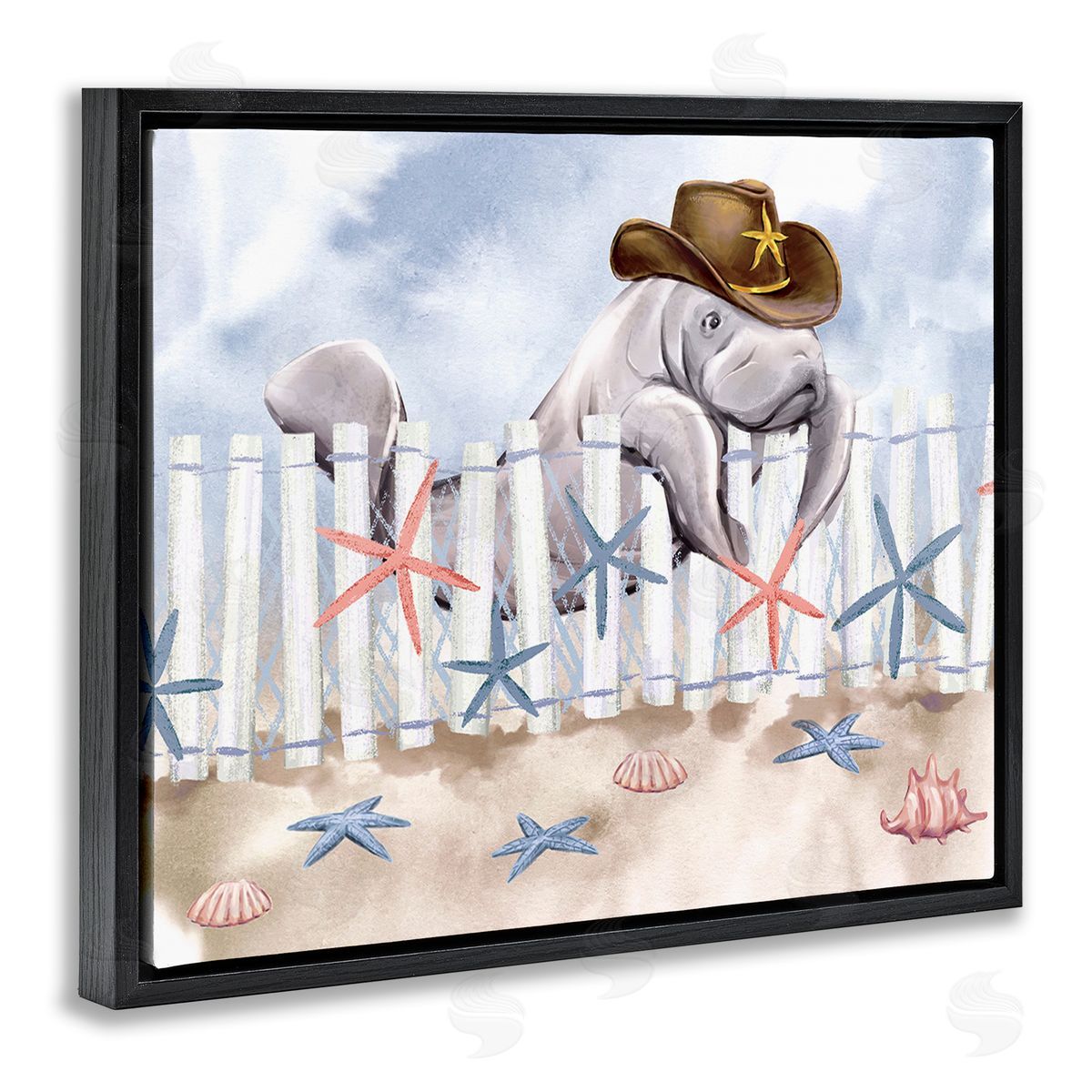 Ziwei Li Manatee in Cowboy Hat