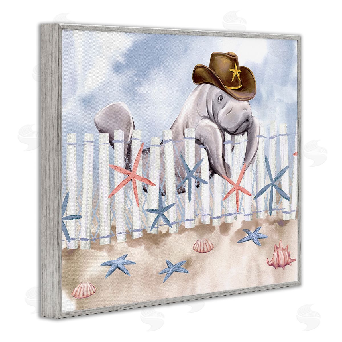 Ziwei Li Manatee in Cowboy Hat