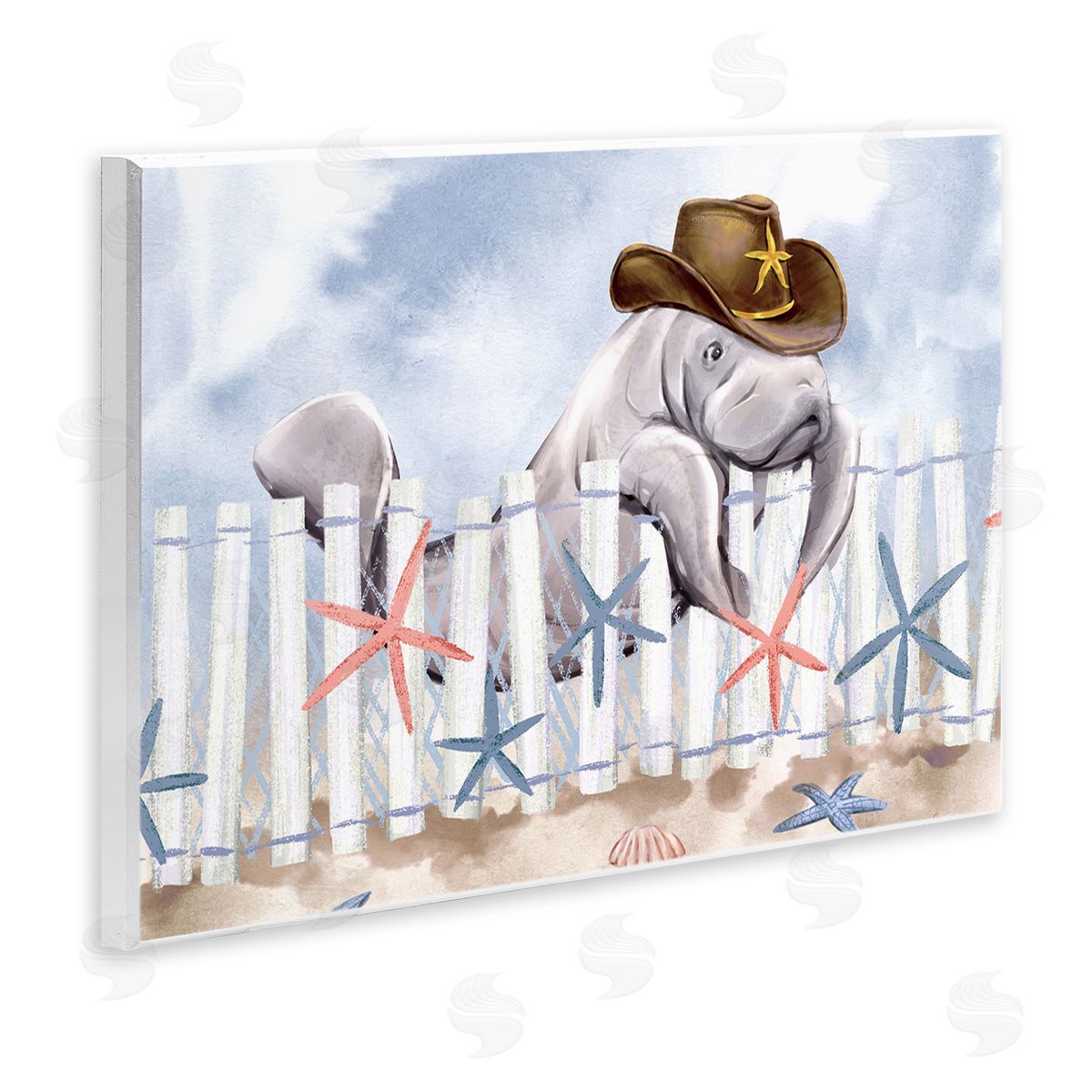 Ziwei Li Manatee in Cowboy Hat