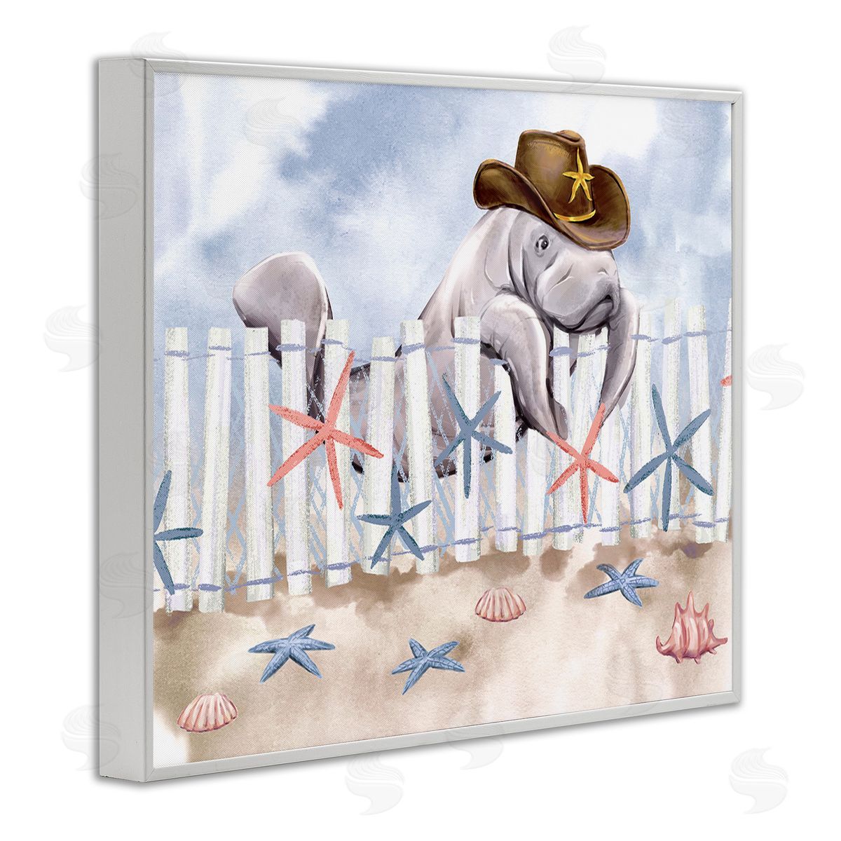 Ziwei Li Manatee in Cowboy Hat