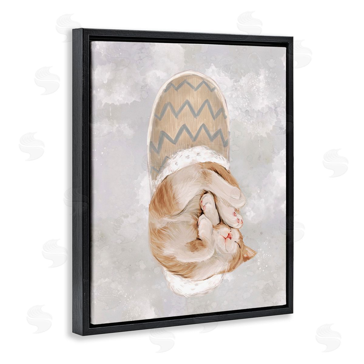 Ziwei Li Kitten Sleeping in Slipper