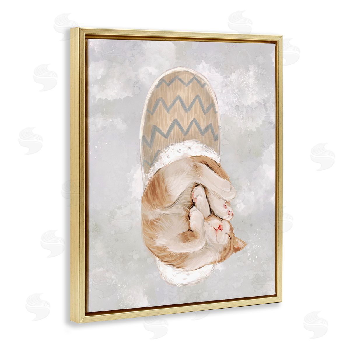 Ziwei Li Kitten Sleeping in Slipper