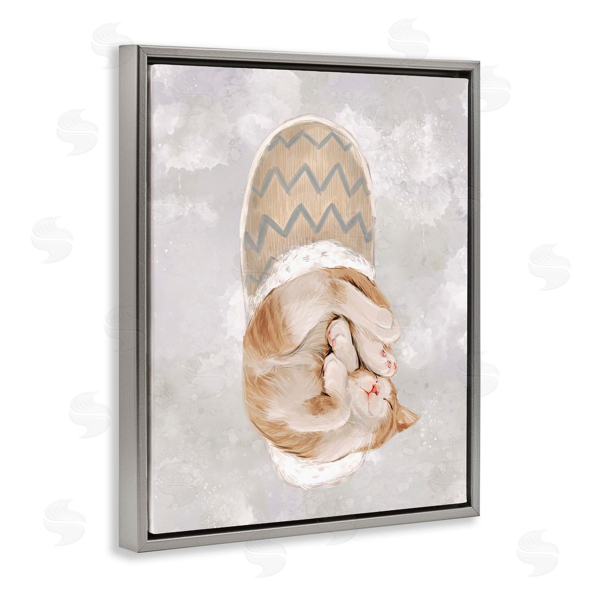 Ziwei Li Kitten Sleeping in Slipper