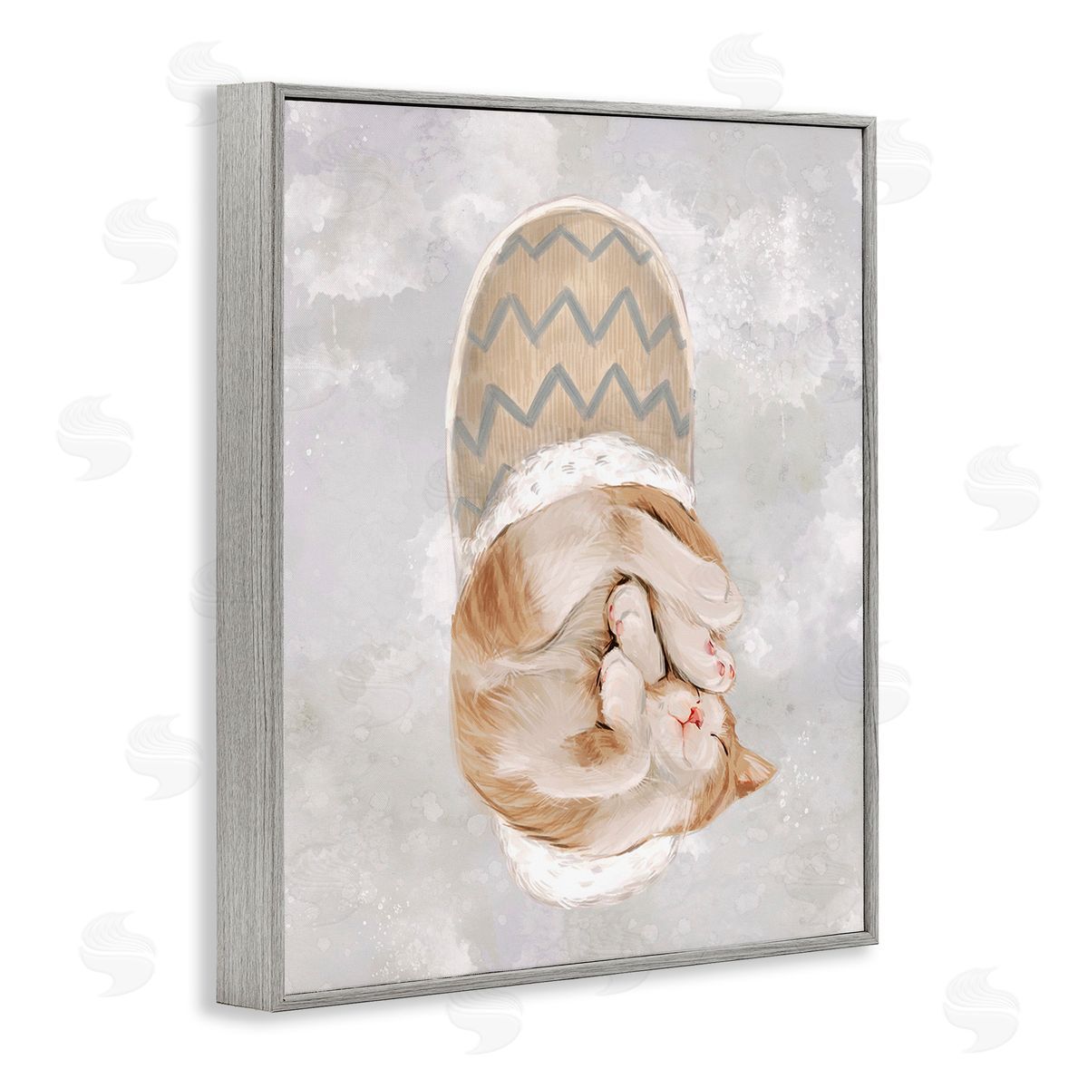 Ziwei Li Kitten Sleeping in Slipper