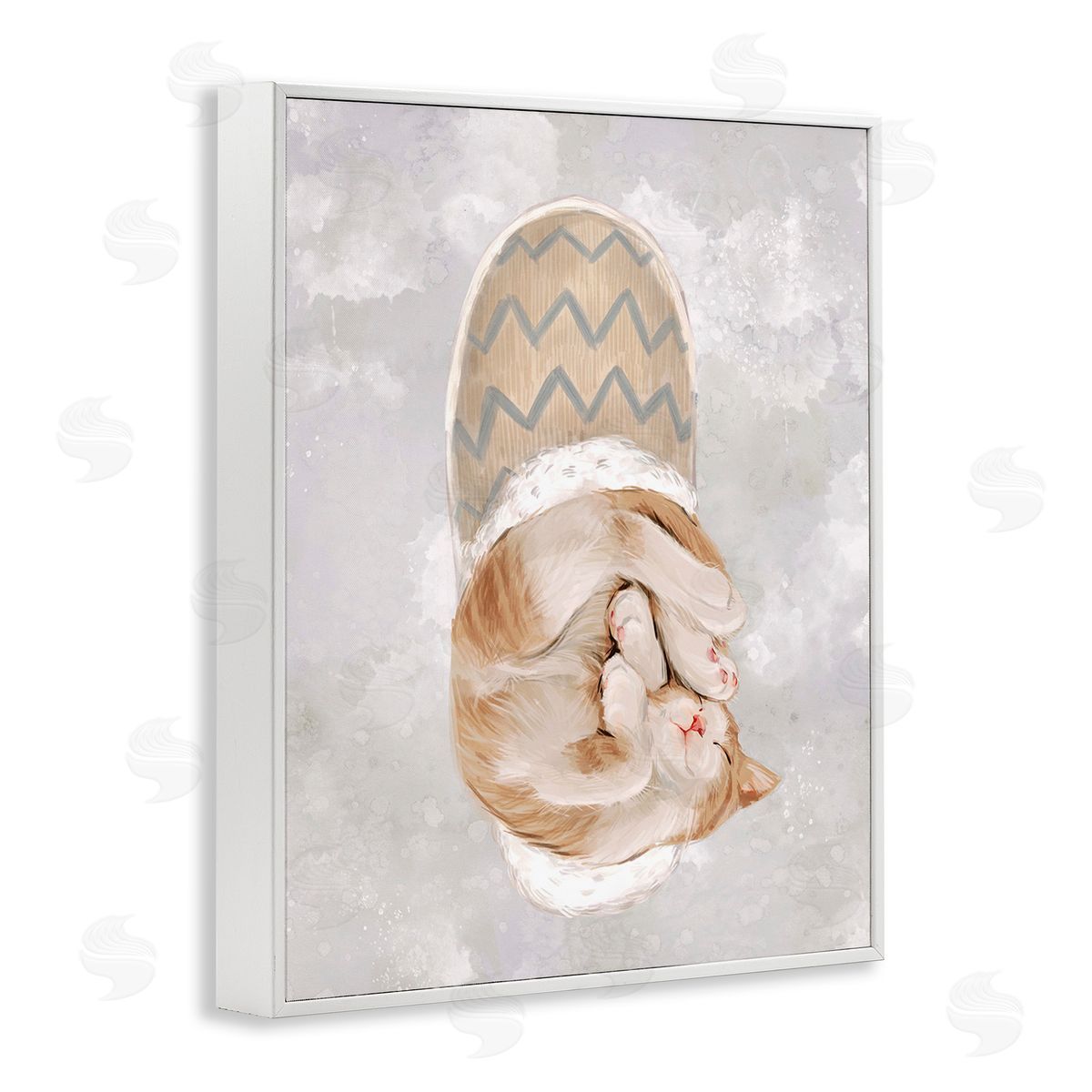 Ziwei Li Kitten Sleeping in Slipper