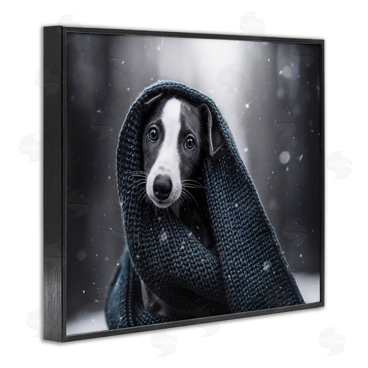 Natalie Grosse Dog with Winter Scarf