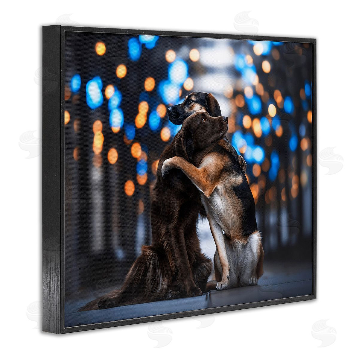Natalie Grosse Hugging Dogs with Bokeh