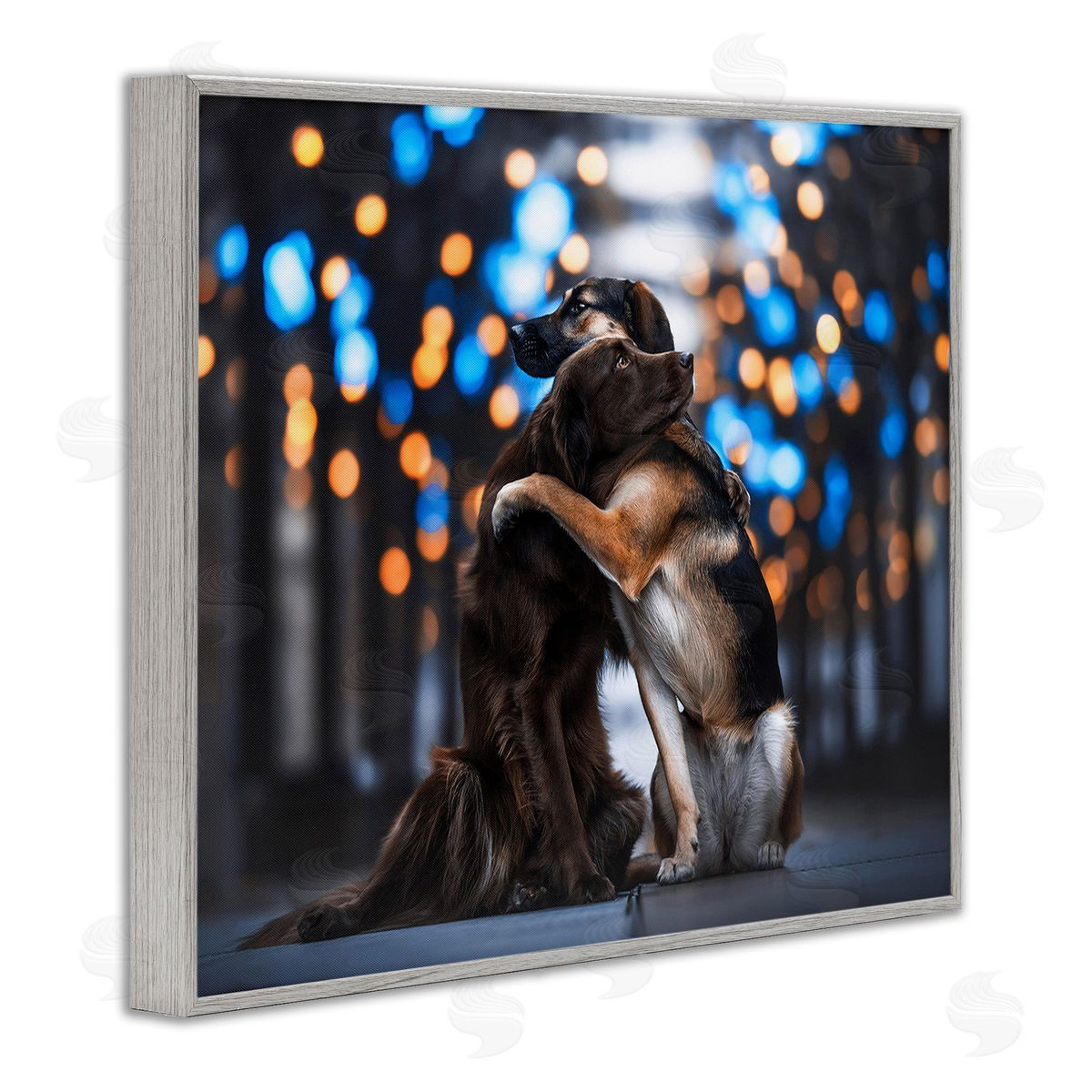 Natalie Grosse Hugging Dogs with Bokeh