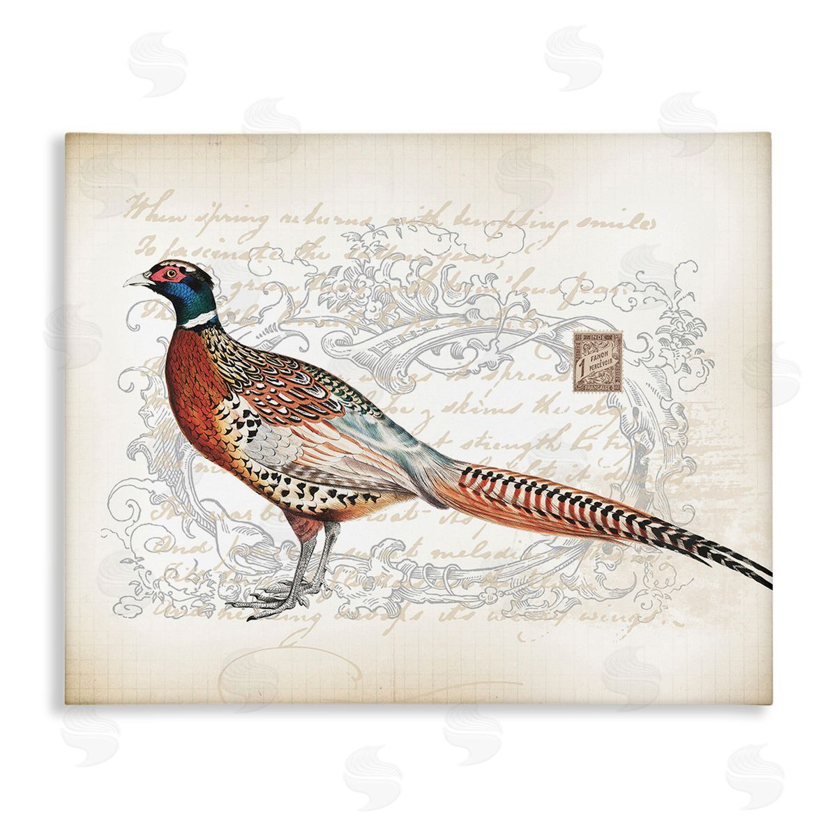 Lula Bijoux & co. Pheasant & Vintage Pattern
