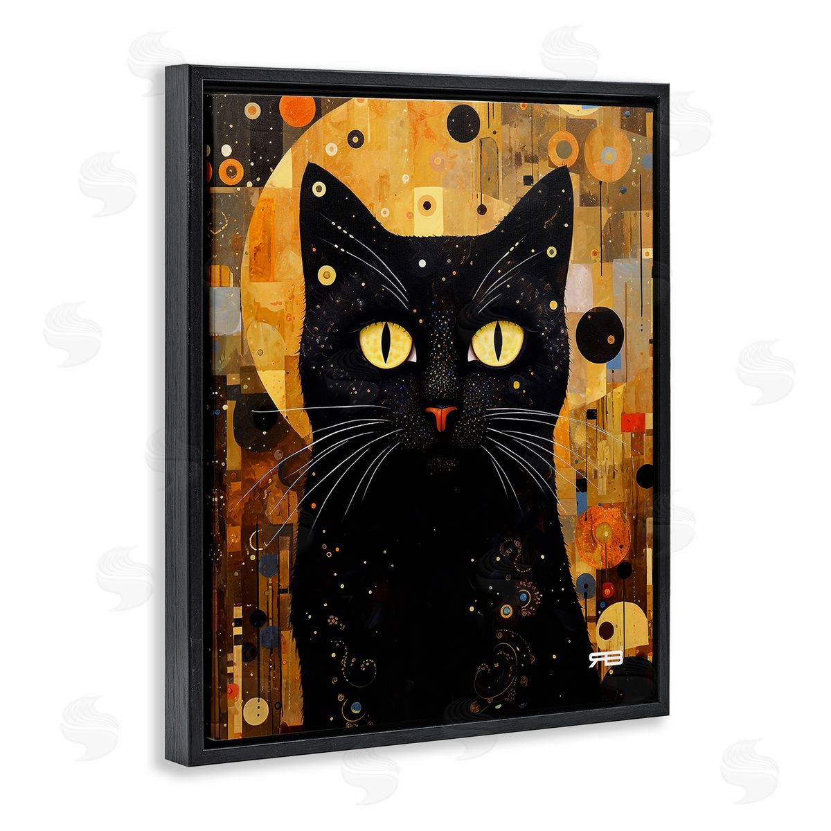 RB Black Cat with Modern Pattern