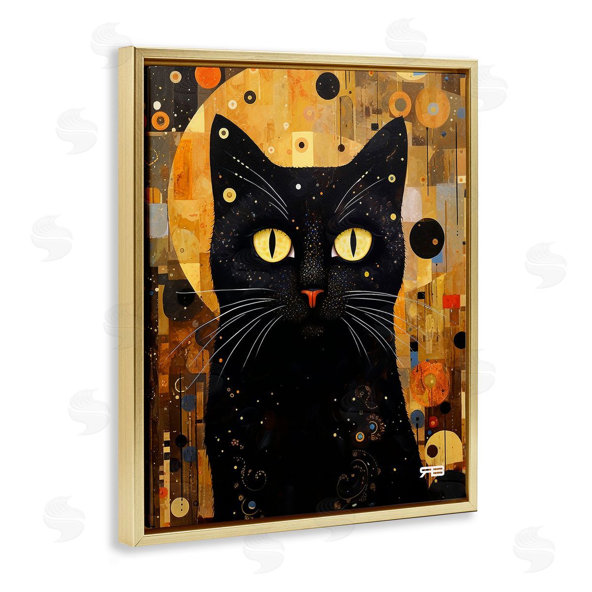 RB Black Cat with Modern Pattern