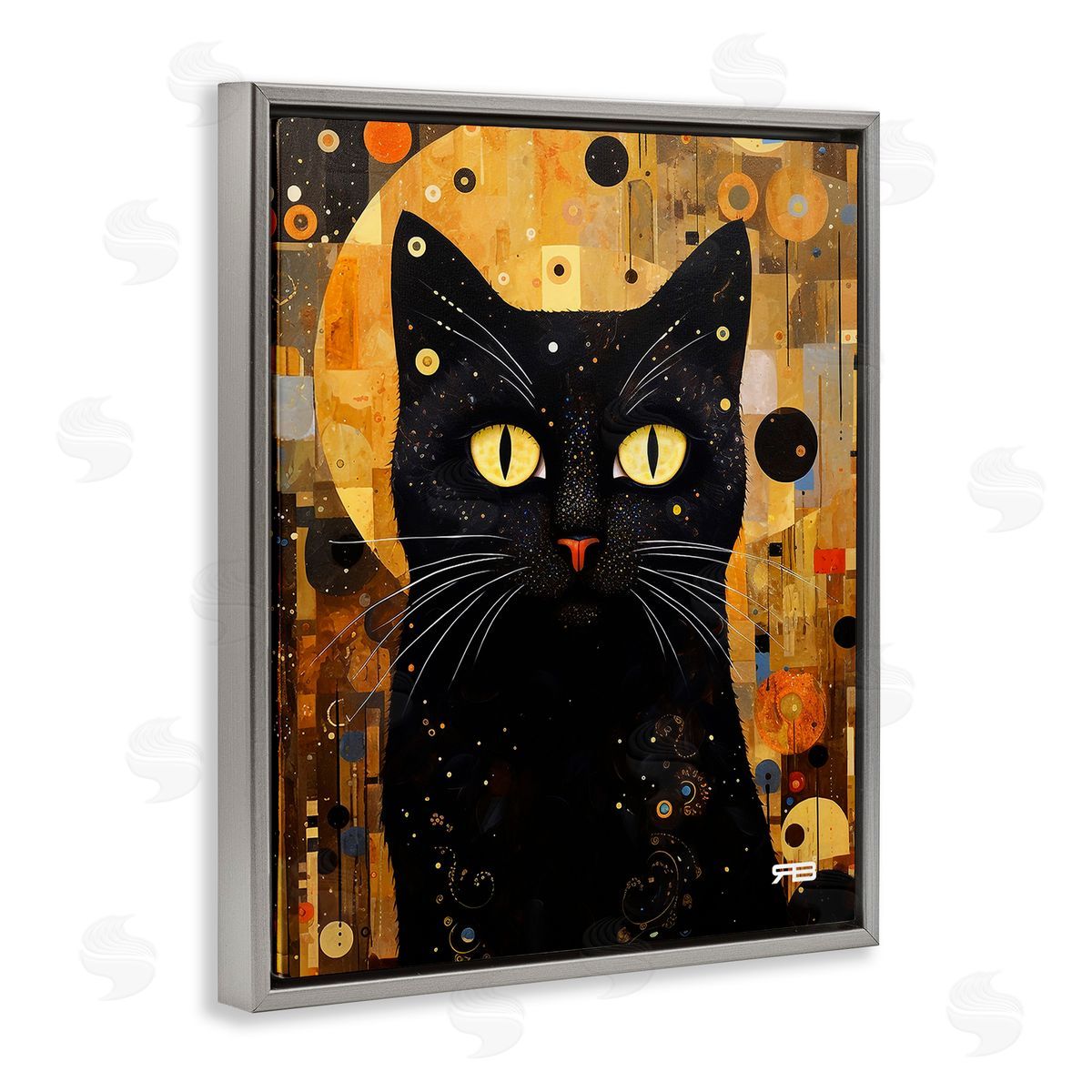 RB Black Cat with Modern Pattern