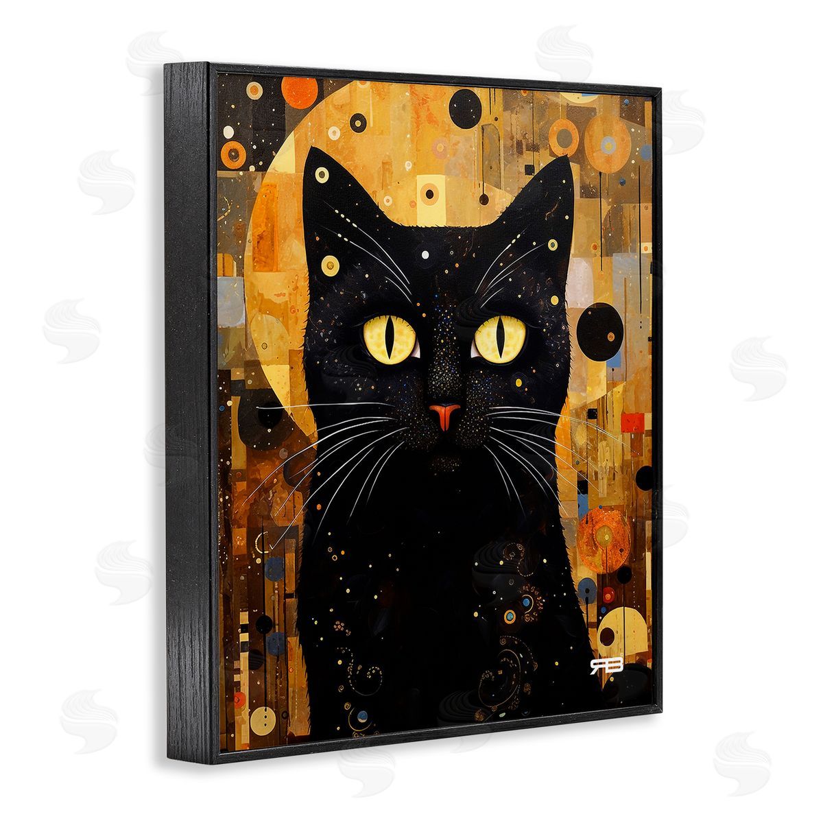 RB Black Cat with Modern Pattern