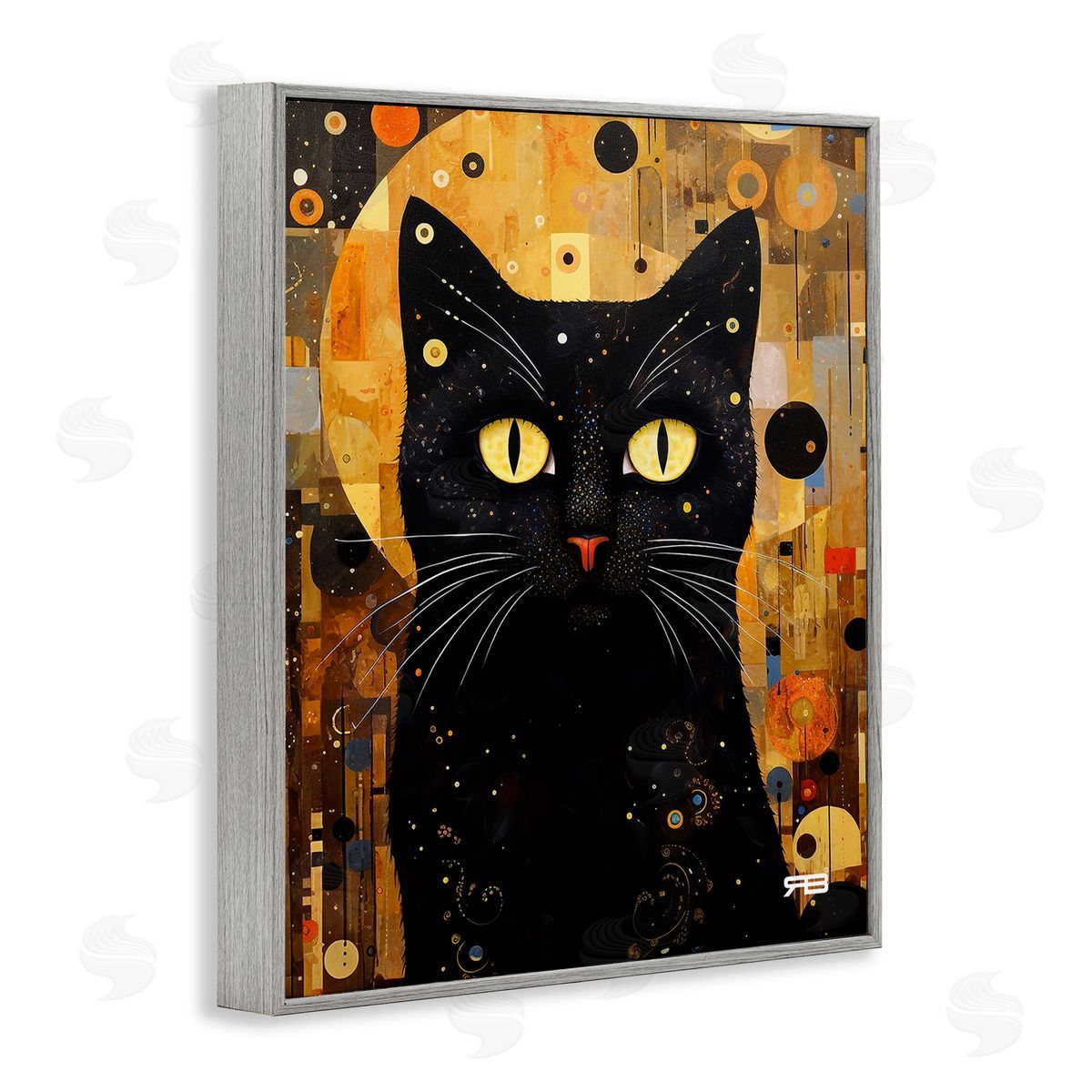 RB Black Cat with Modern Pattern