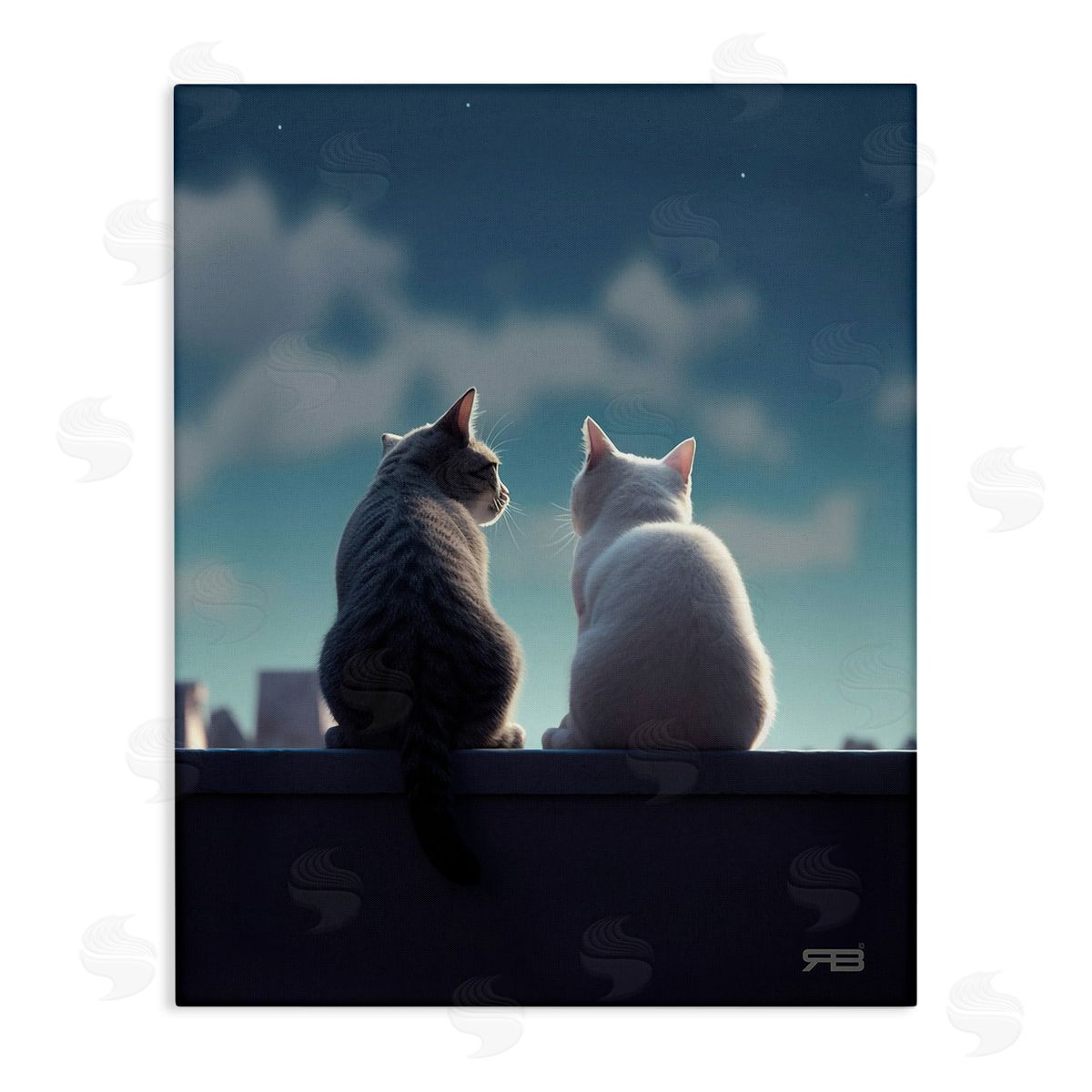 RB Gazing Cat Pair