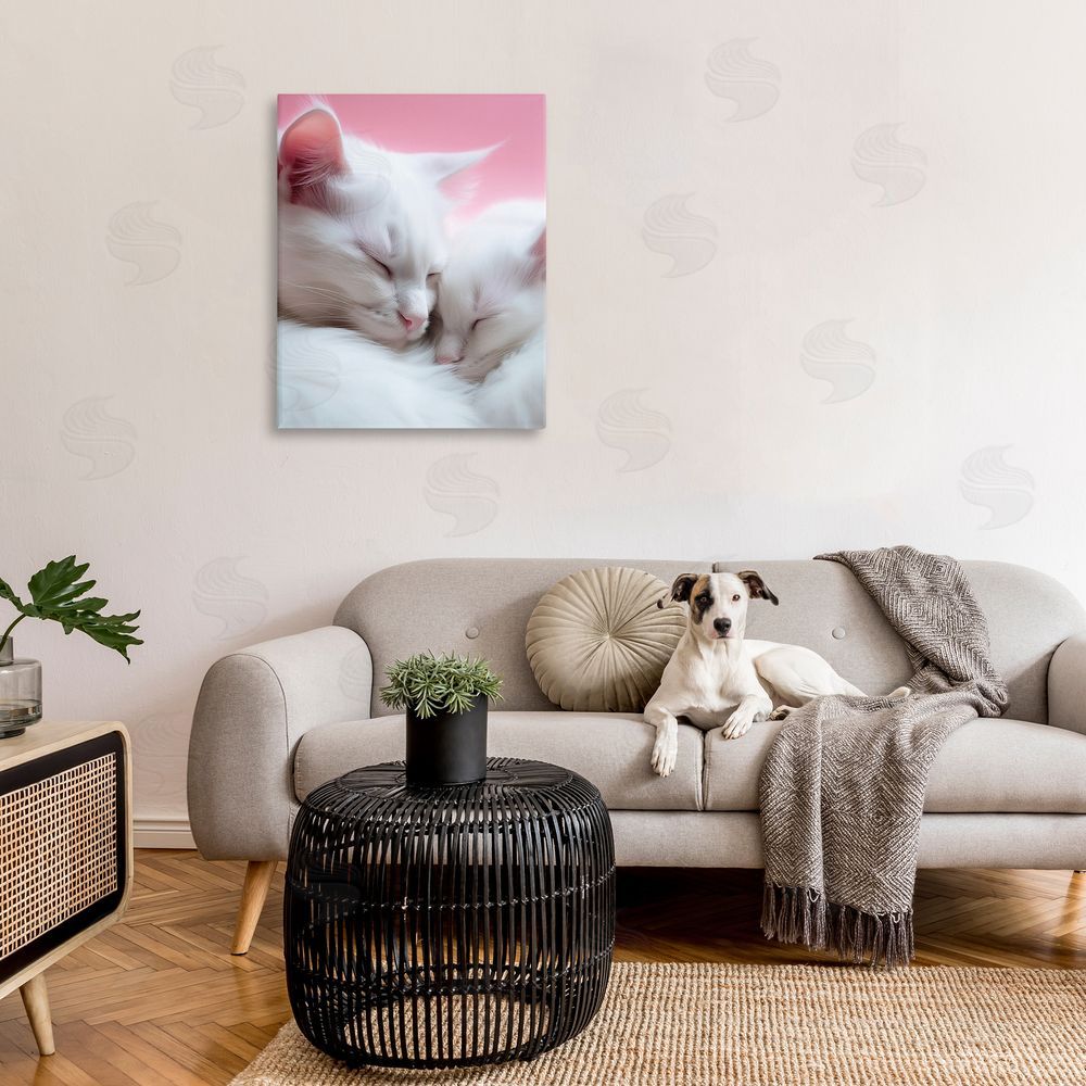 RB Sleeping Cats on Pink