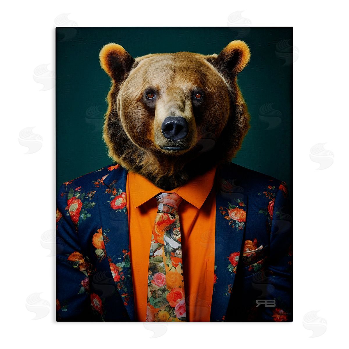 RB Bear in Floral Suit