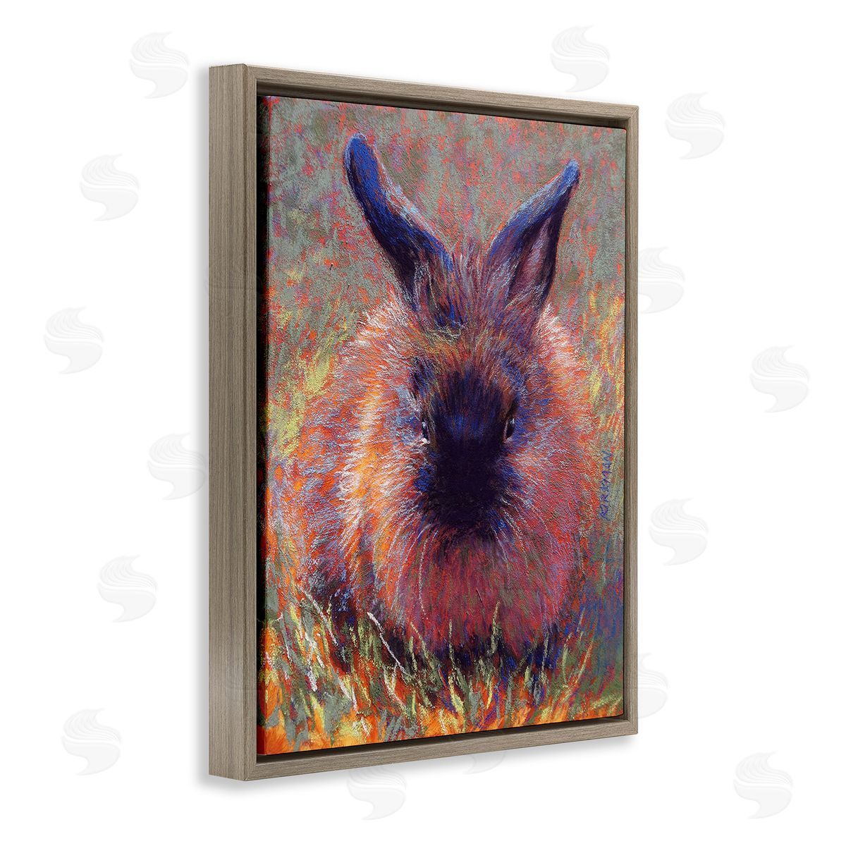 Rita Kirkman Abstract Stippled Rabbit