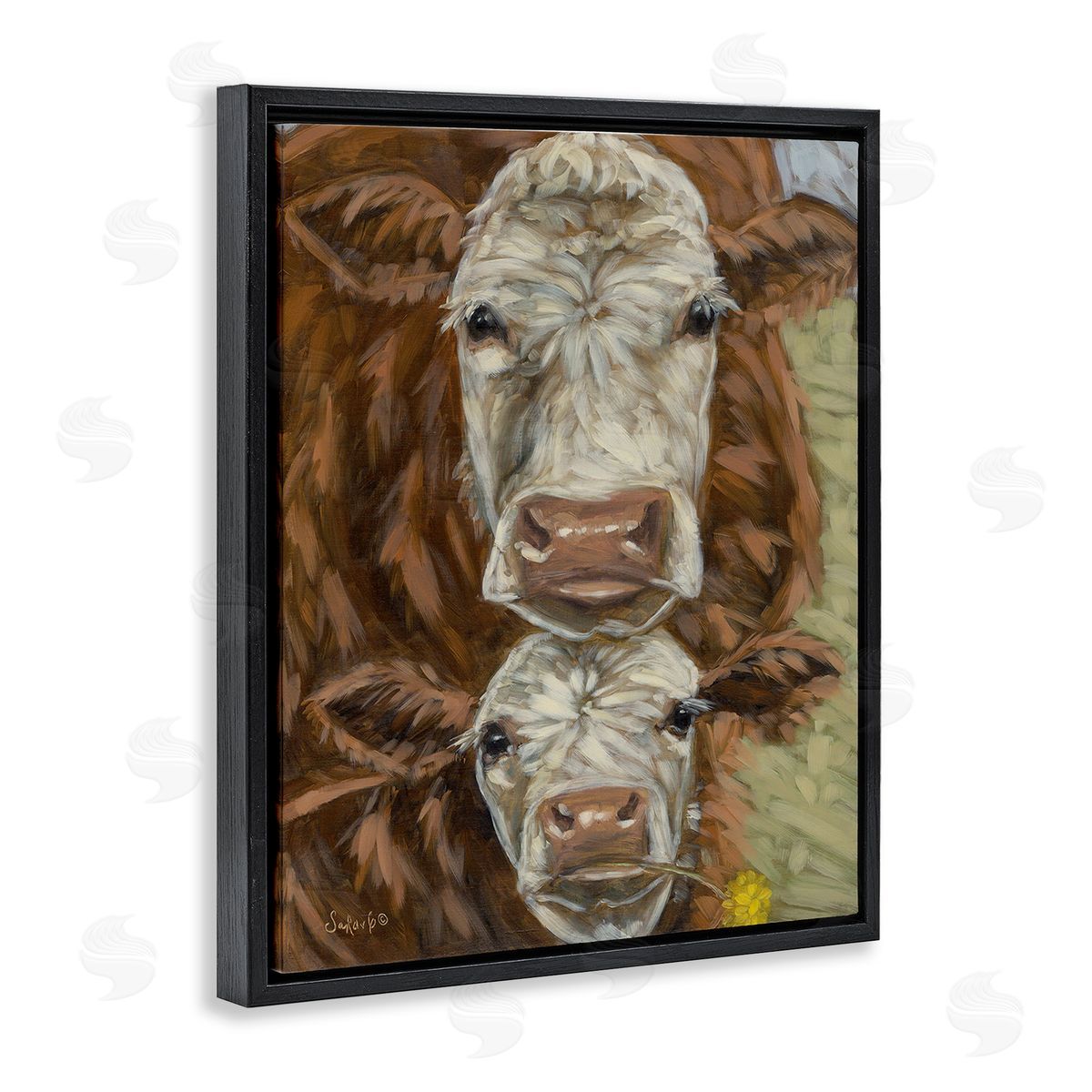 Sara G. Designs Cattle and Calf Gazing