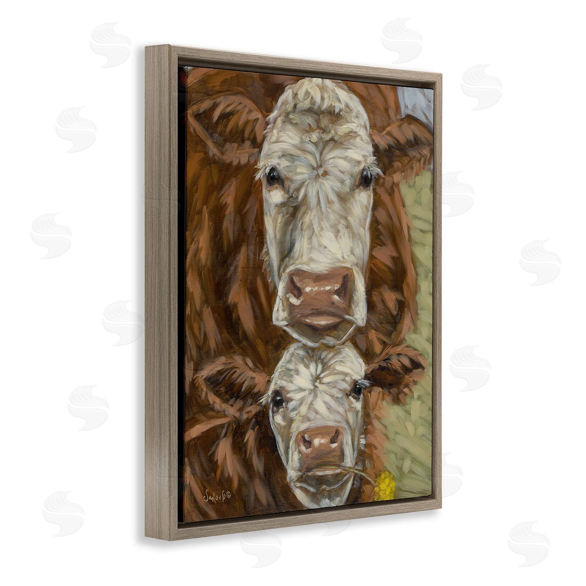 Sara G. Designs Cattle and Calf Gazing