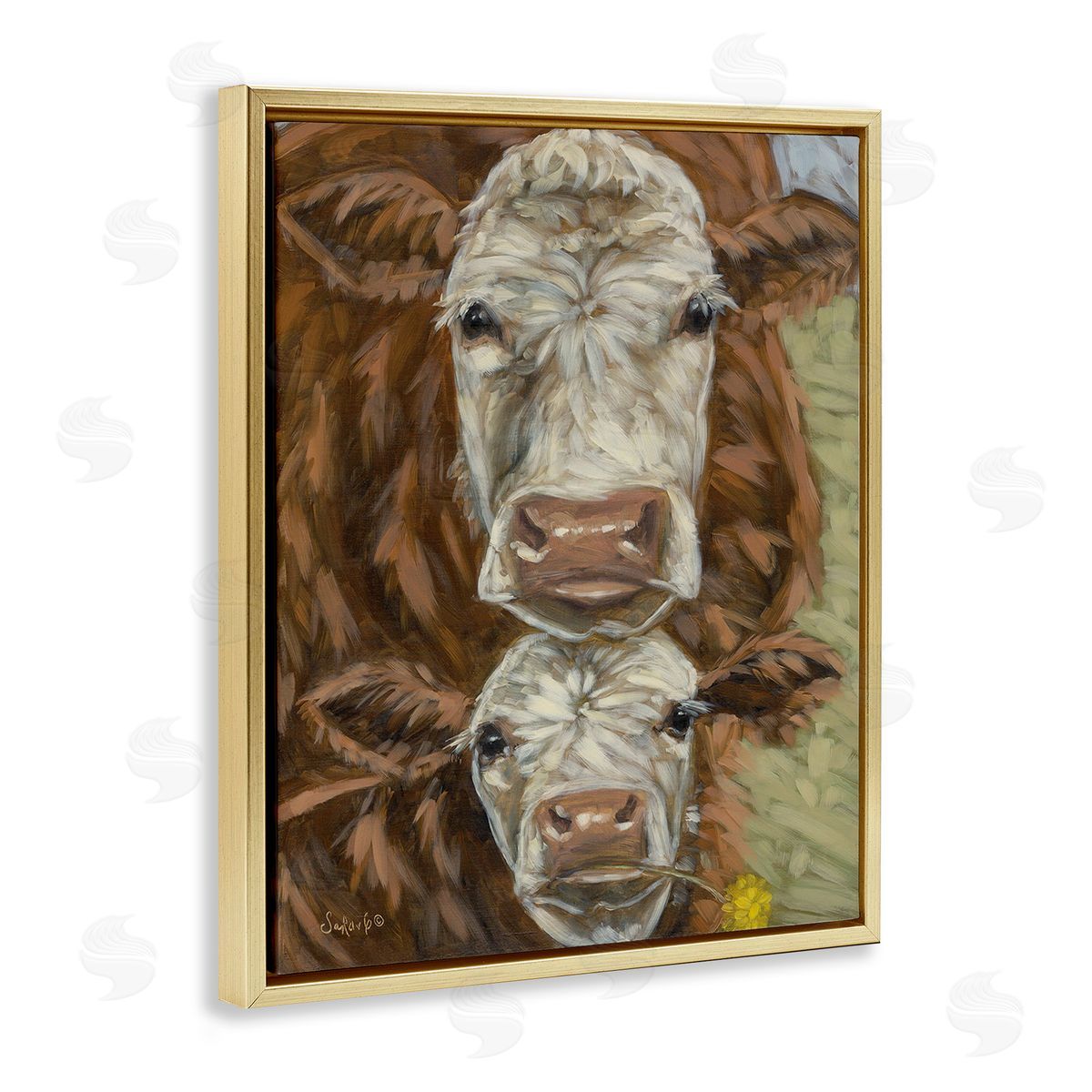 Sara G. Designs Cattle and Calf Gazing