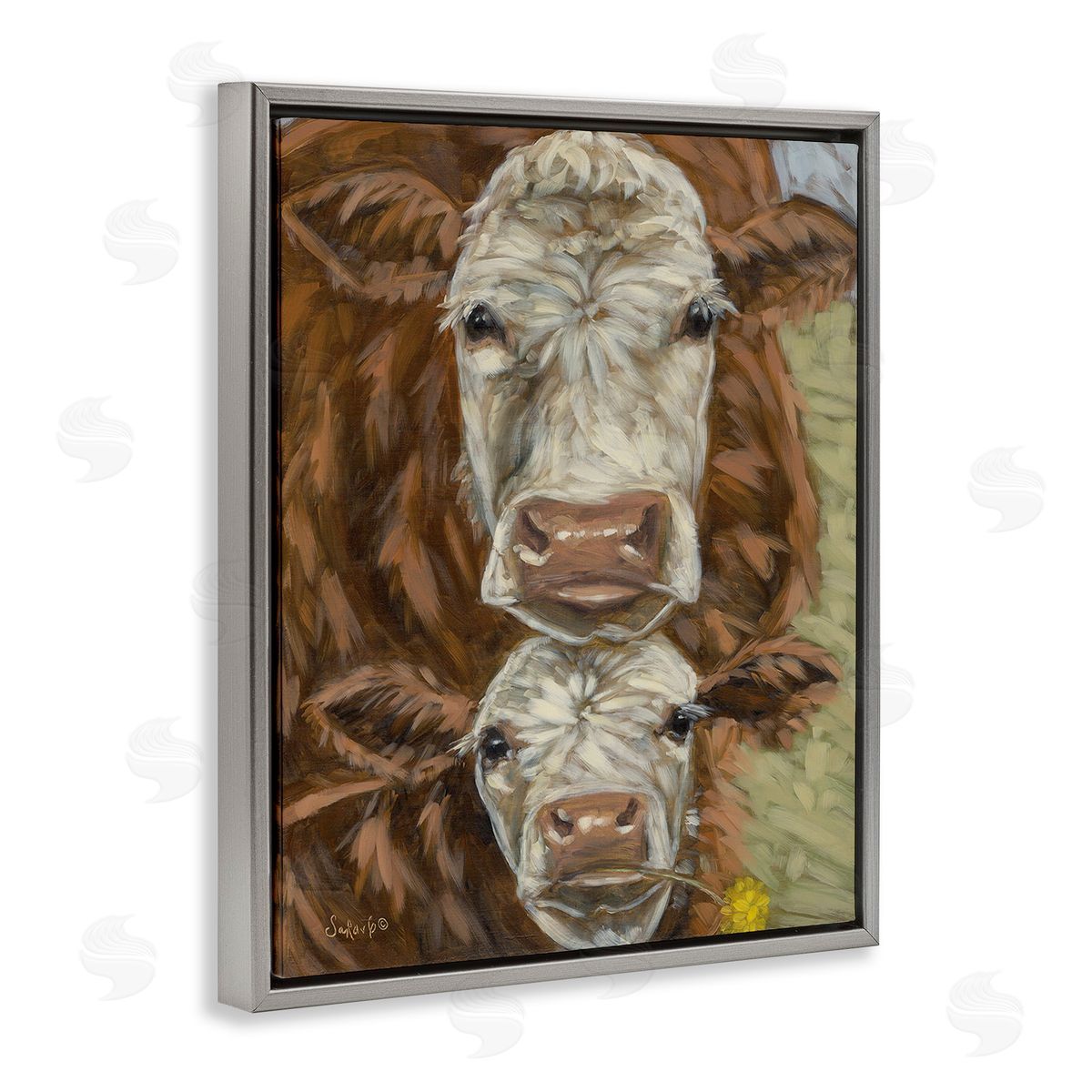 Sara G. Designs Cattle and Calf Gazing