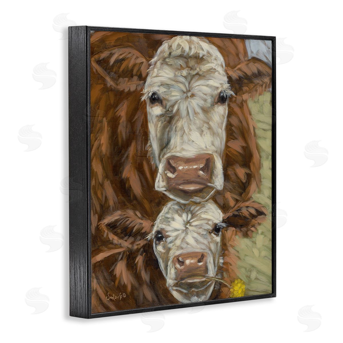 Sara G. Designs Cattle and Calf Gazing