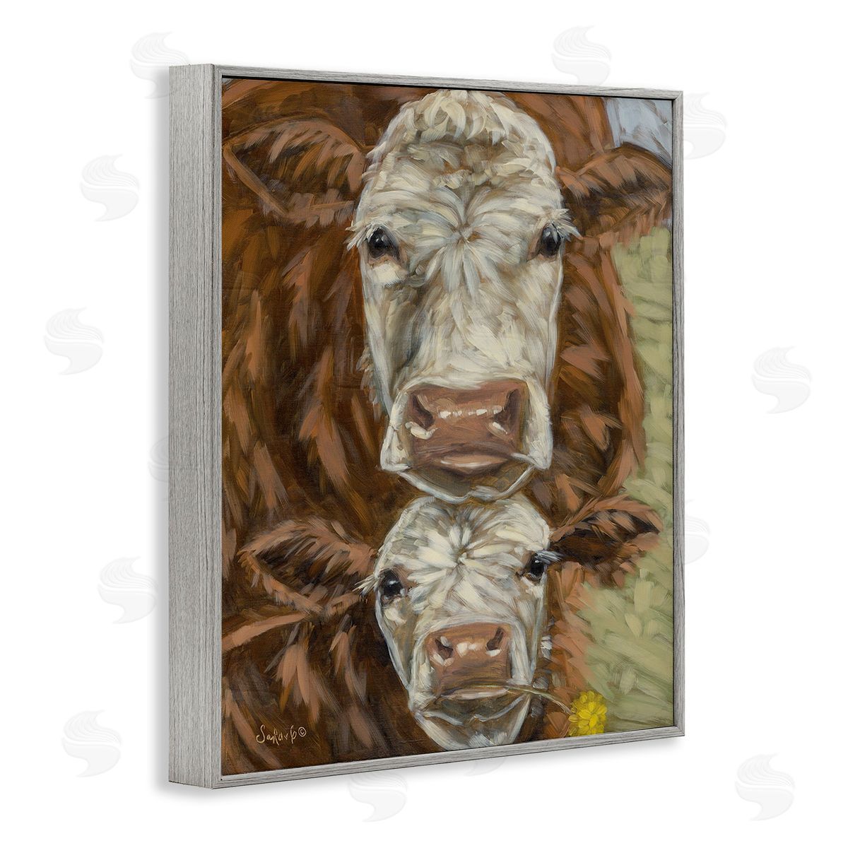 Sara G. Designs Cattle and Calf Gazing
