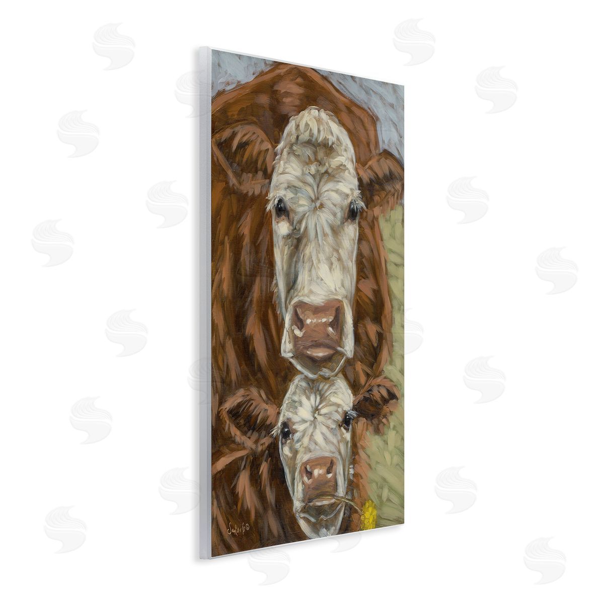 Sara G. Designs Cattle and Calf Gazing