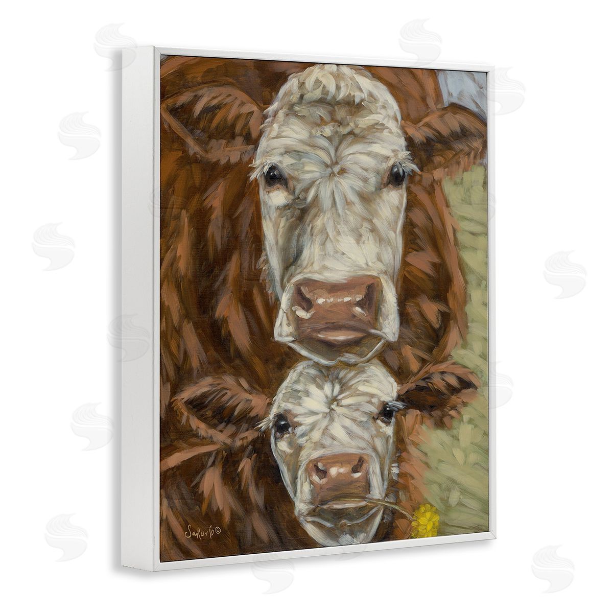 Sara G. Designs Cattle and Calf Gazing
