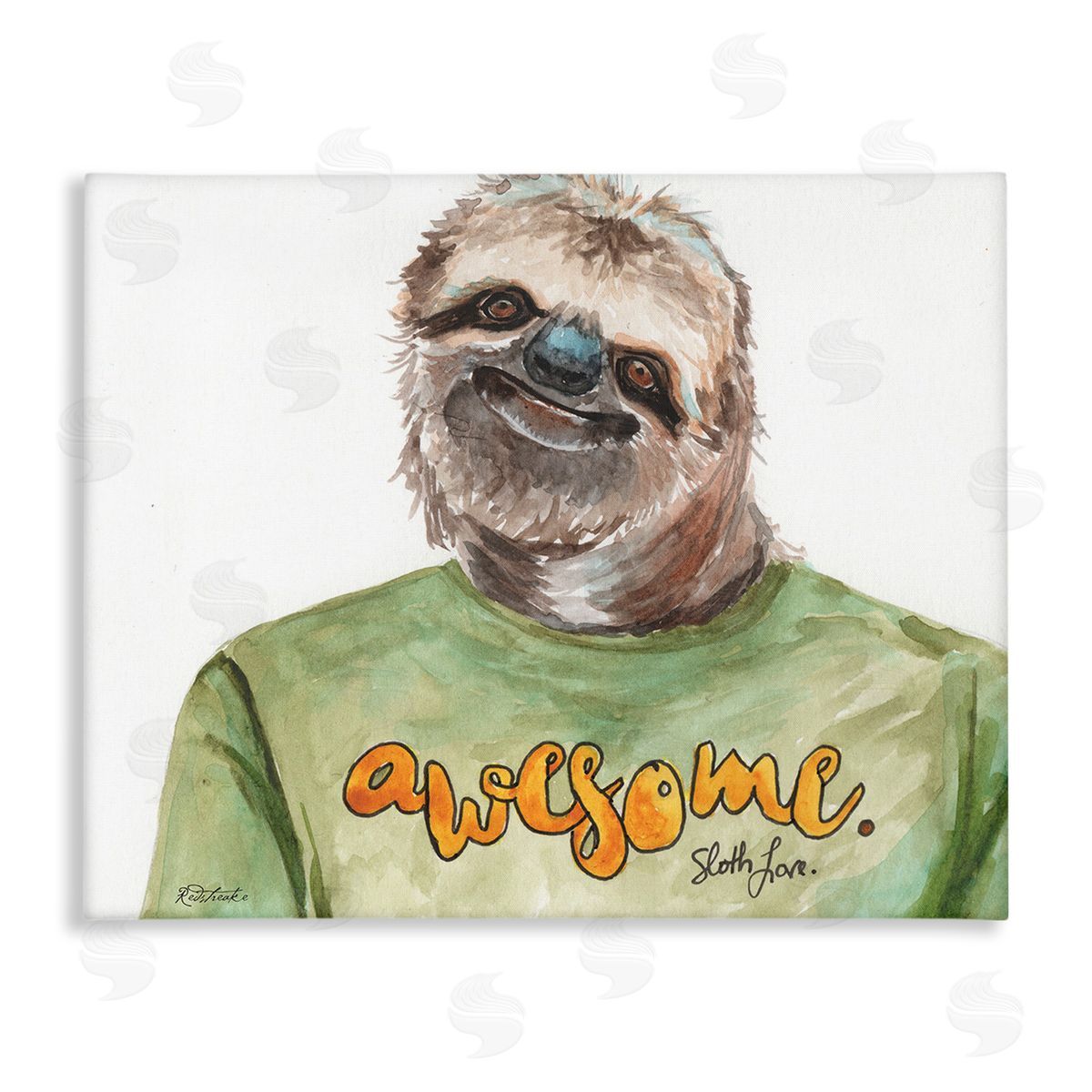Jennifer Redstreake Sloth with Awesome Shirt