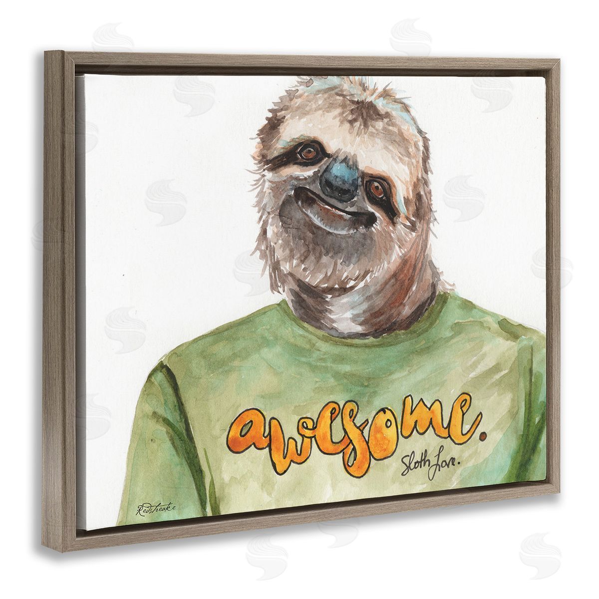 Jennifer Redstreake Sloth with Awesome Shirt