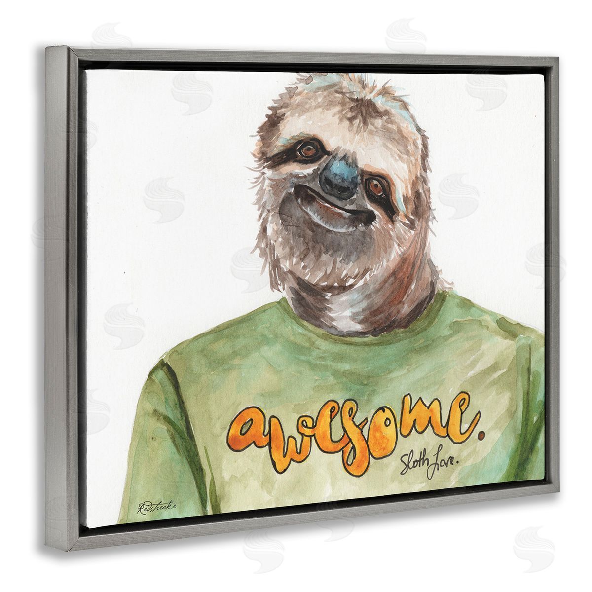 Jennifer Redstreake Sloth with Awesome Shirt