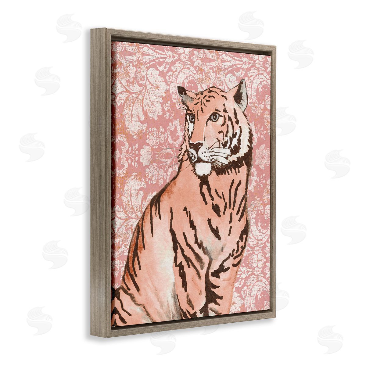 Elizabeth Medley Tiger with Vintage Pattern