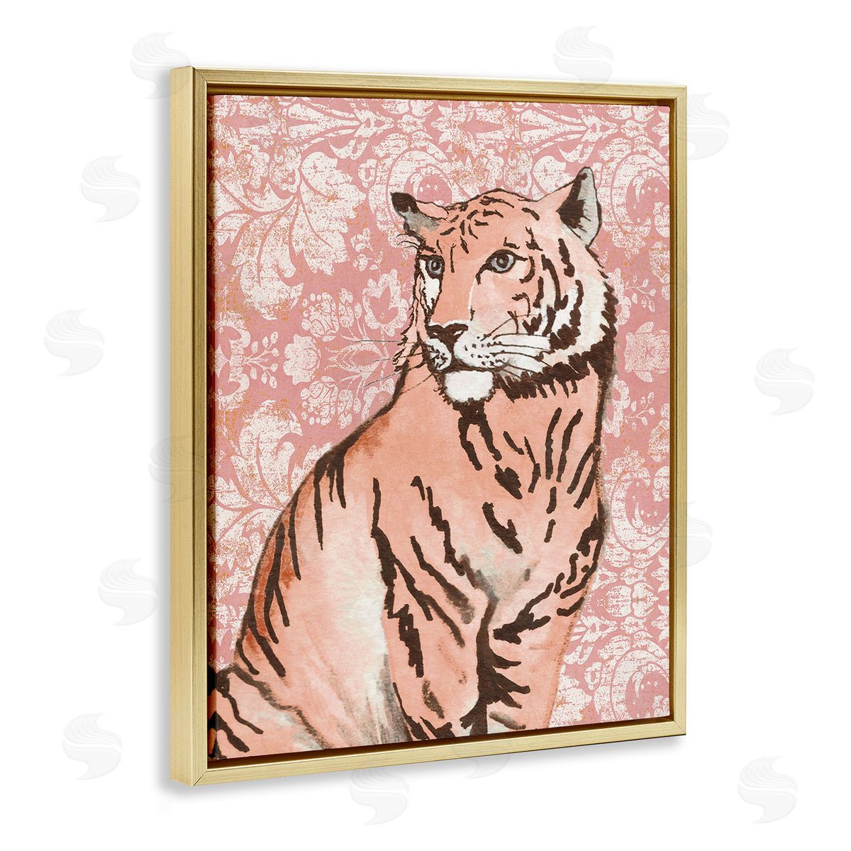 Elizabeth Medley Tiger with Vintage Pattern