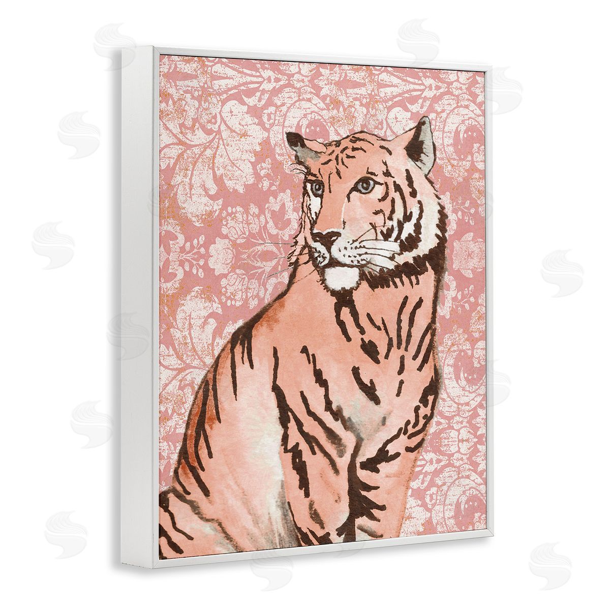Elizabeth Medley Tiger with Vintage Pattern