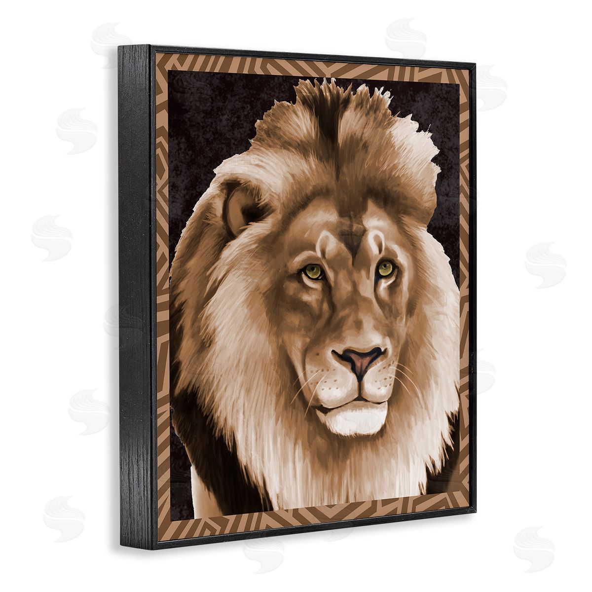 Lucca Sheppard Lion with Geometric Border