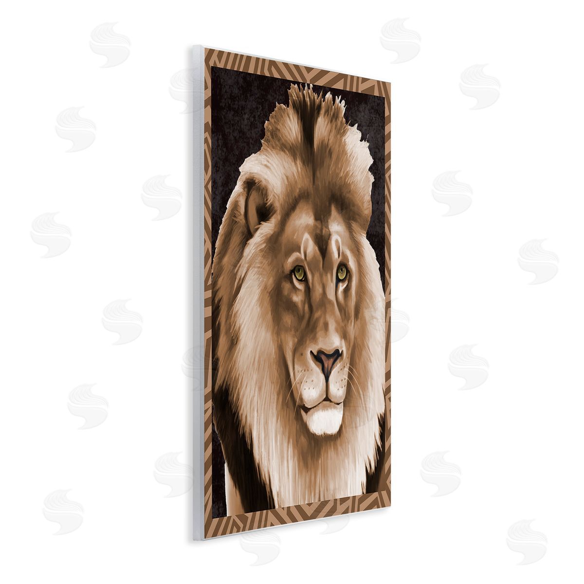 Lucca Sheppard Lion with Geometric Border
