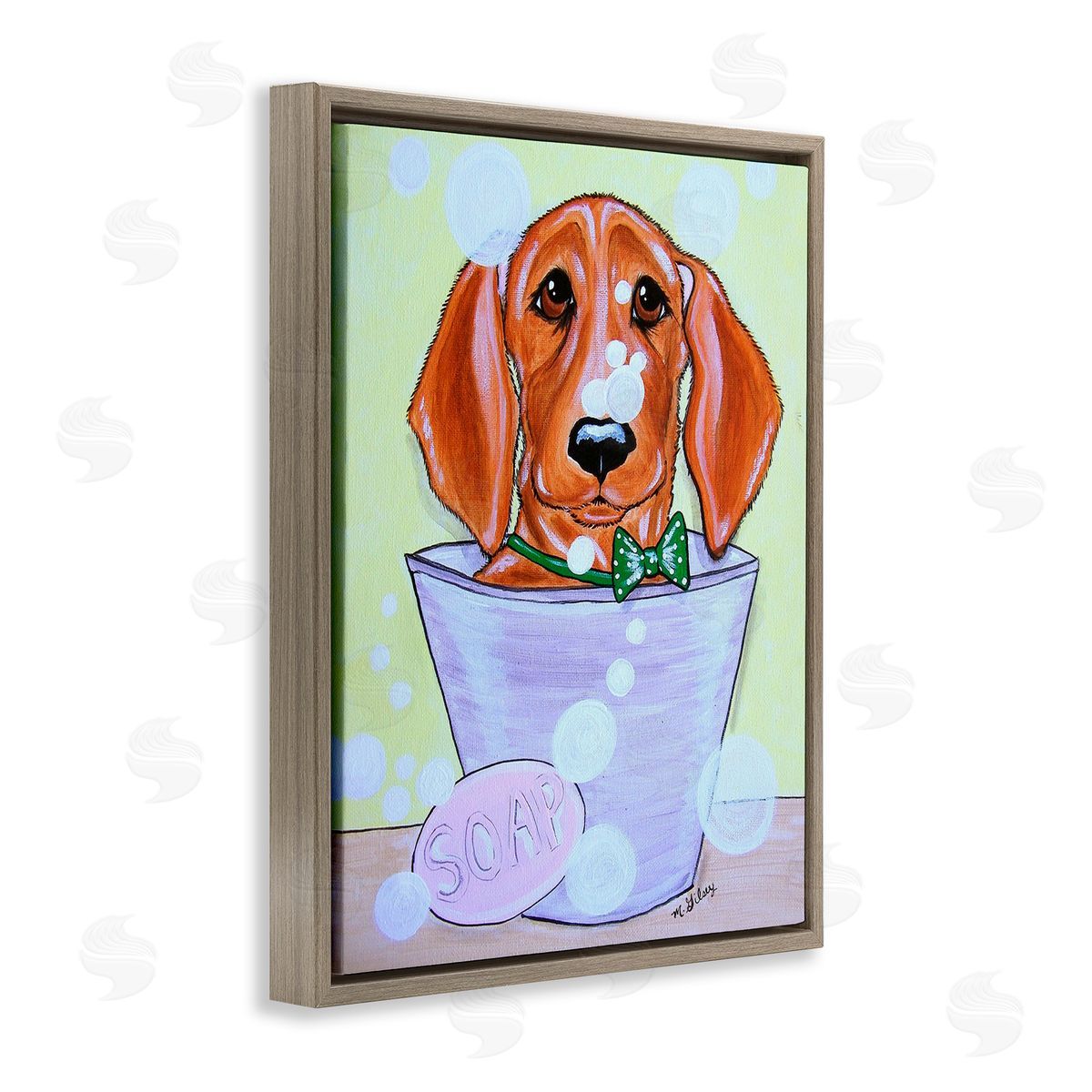 Michelle Gilsey Puppy with Soap Bubbles