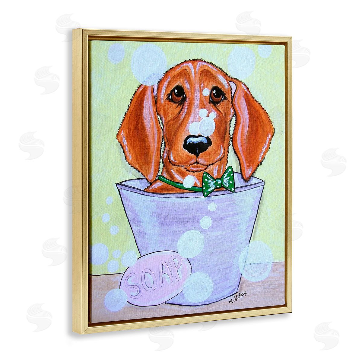 Michelle Gilsey Puppy with Soap Bubbles