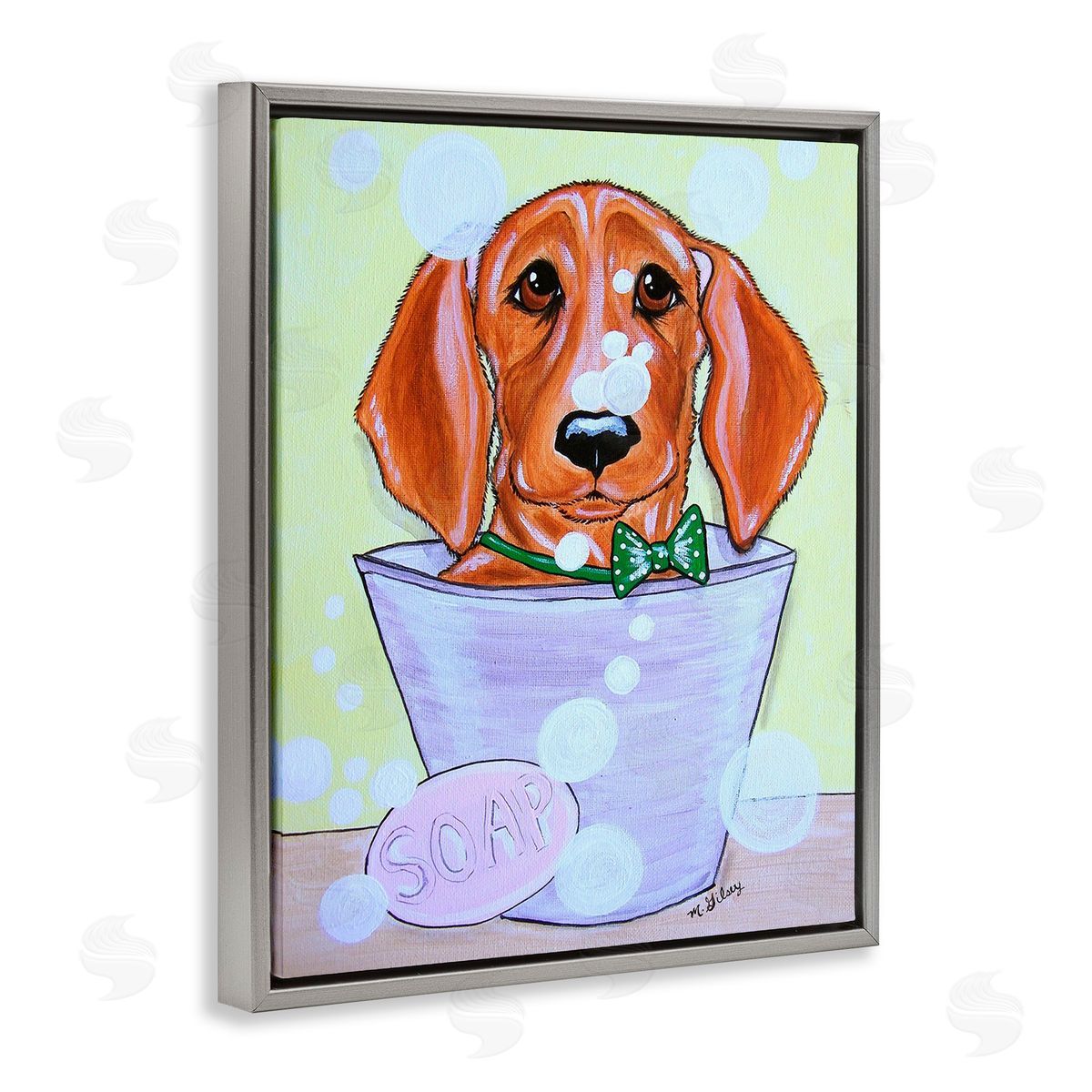 Michelle Gilsey Puppy with Soap Bubbles