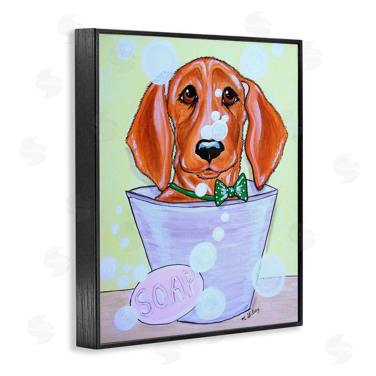 Michelle Gilsey Puppy with Soap Bubbles
