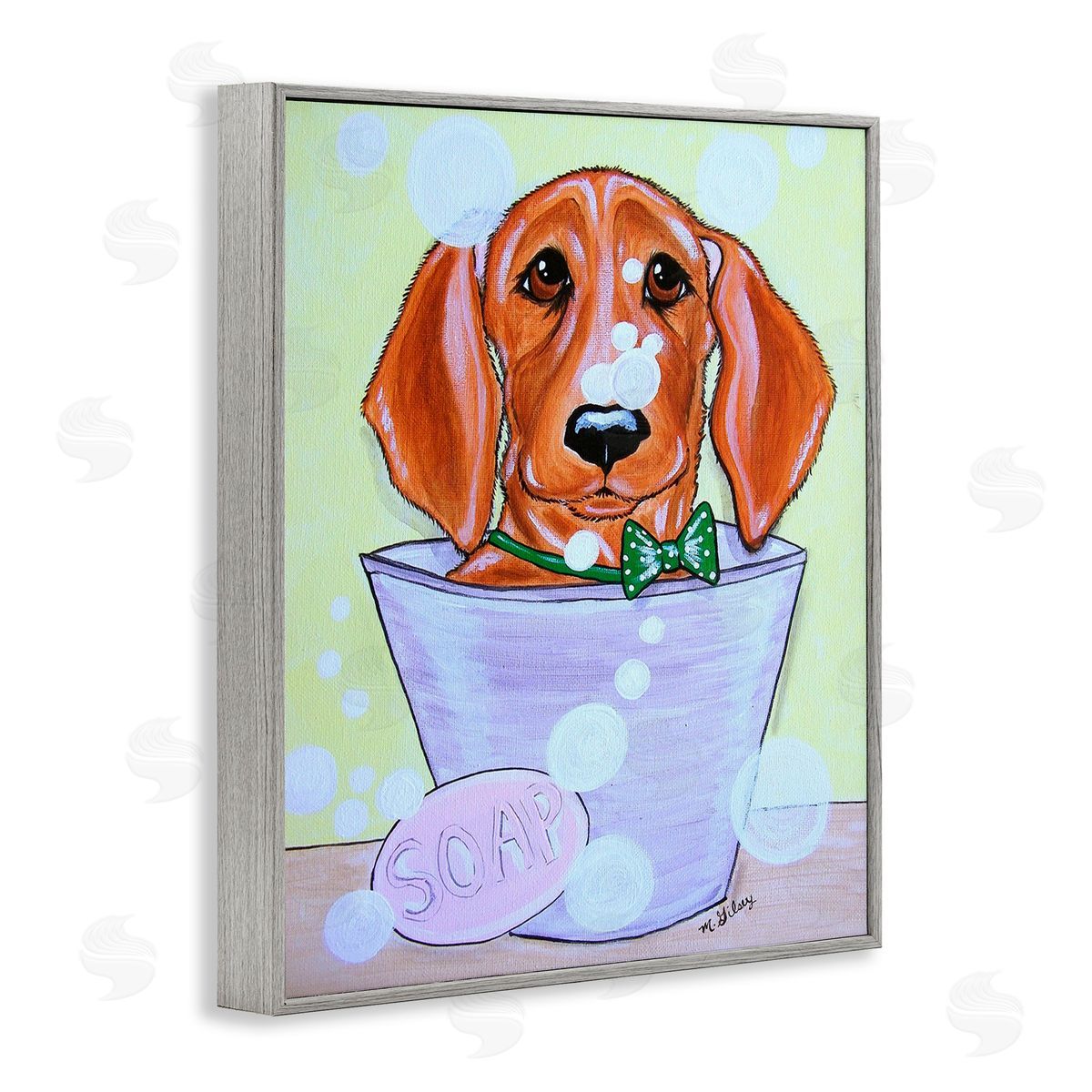 Michelle Gilsey Puppy with Soap Bubbles