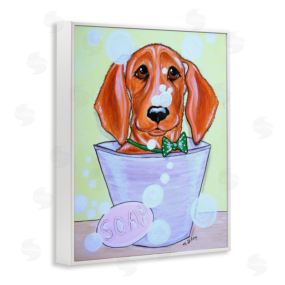 Michelle Gilsey Puppy with Soap Bubbles
