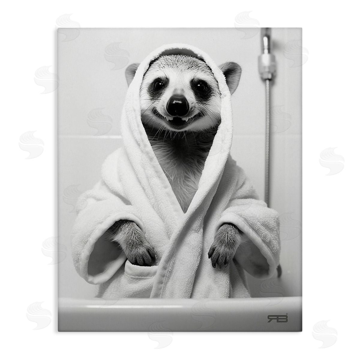 RB Animal in Bathroom Robe