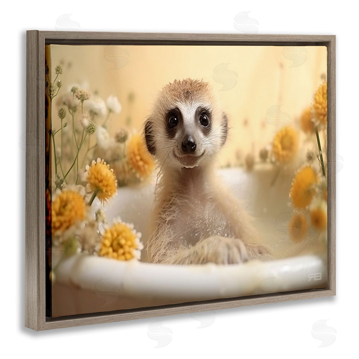 RB Meerkat & Floral Bath
