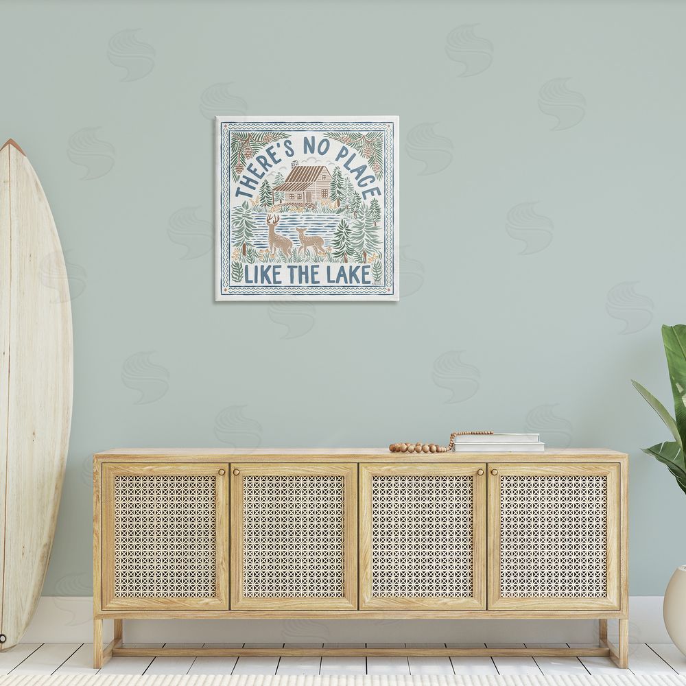 Laura Marshall No Place Like Lake Canvas Wall Art in Room